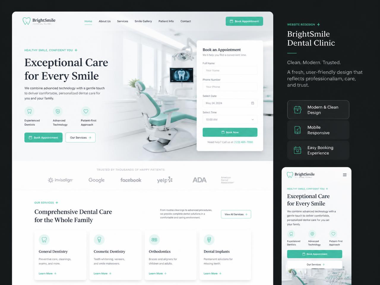 Modern Dental — Website Redesign